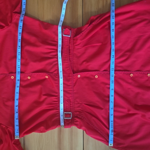 Vintage Minna Lee N.R.1 Long Sleeve Belted Red Shirt Dress With Pockets Size L - Picture 5 of 10